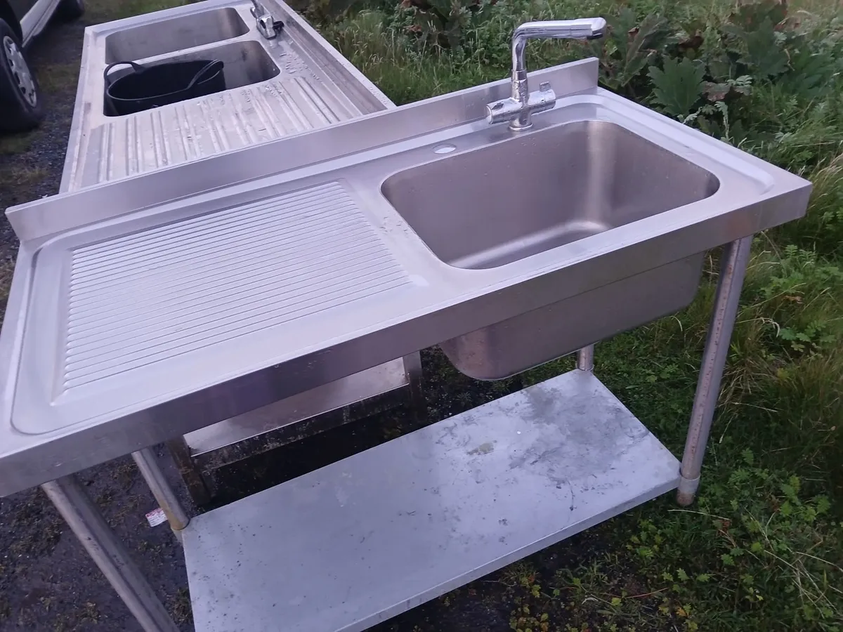 Staneless steel cabbinet  sink unit complete - Image 2
