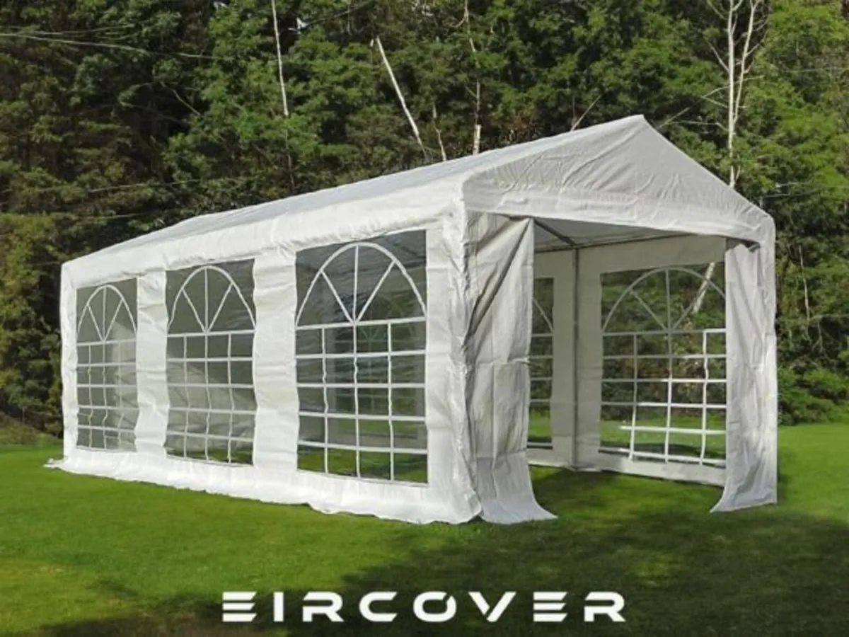 Standard Marquee 3 x 6 PE cover (10' - 20') White - Image 1
