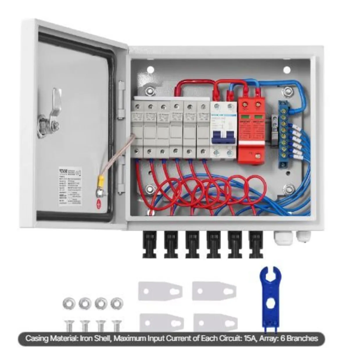 PV Combiner Box, 6 String, Solar Combiner Box - Image 4