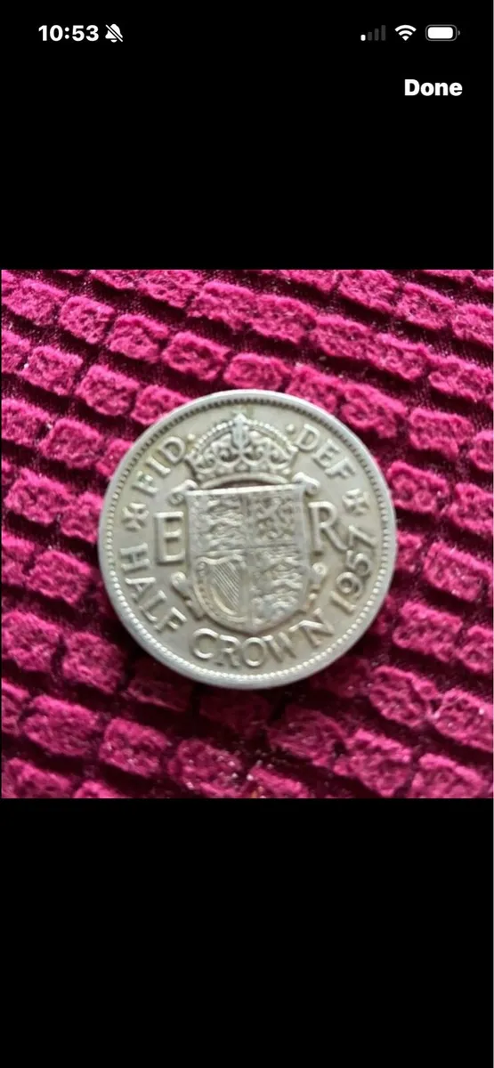 1957 Queen Elizabeth Half Crown - Image 1