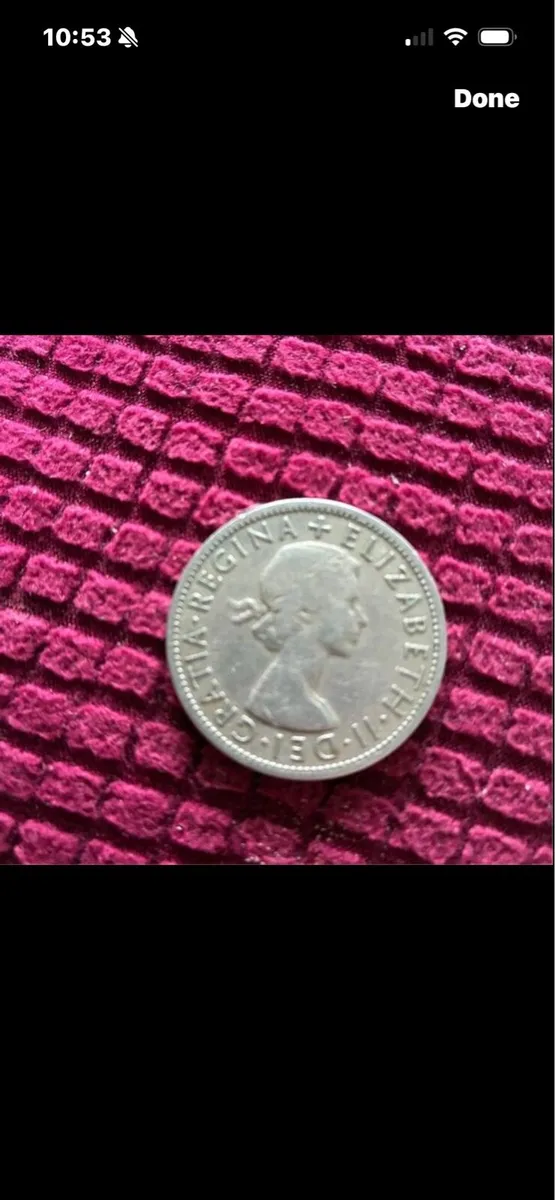 1957 Queen Elizabeth Half Crown - Image 2