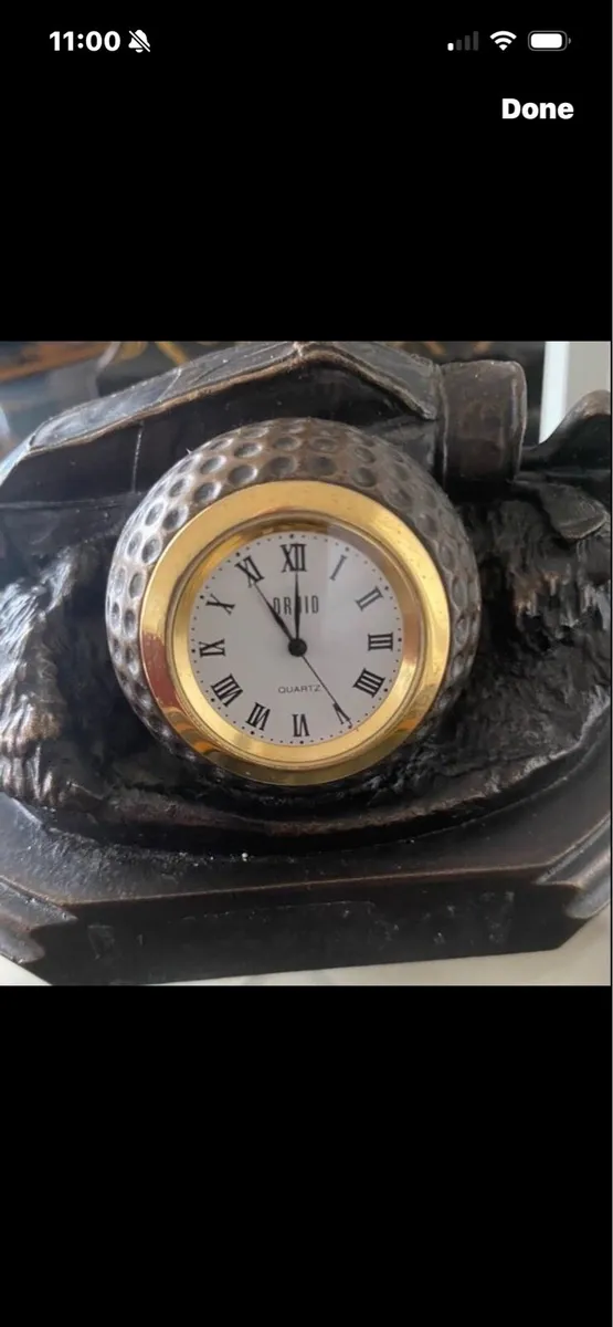 Bronze Golf Kit Clock - Image 3