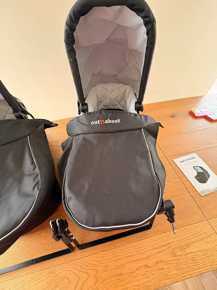 Out’n’About Double Carrycot V6 – Twin Set – €375 - Image 2