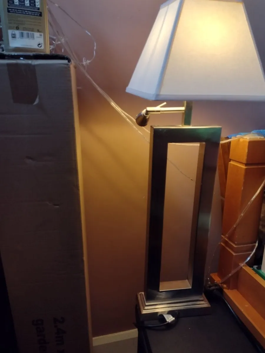 Heavy elegant chrome Hall/sitting room lamp - Image 3