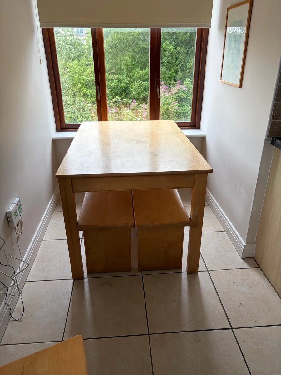 Dining Table Benches and Chairs - Image 1