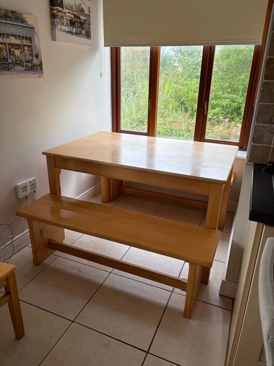 Dining Table Benches and Chairs - Image 2