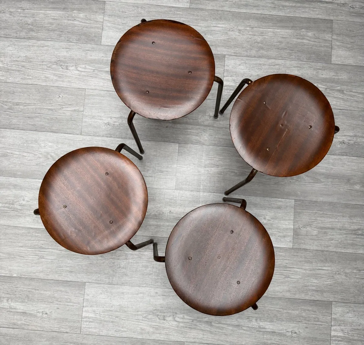 Mid Century Dot Stool - Image 1