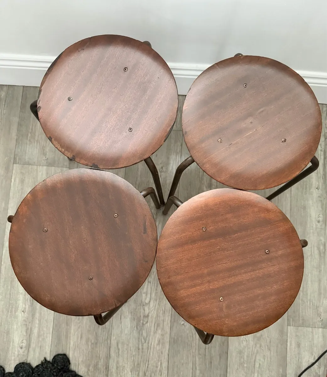 Mid Century Dot Stool - Image 4