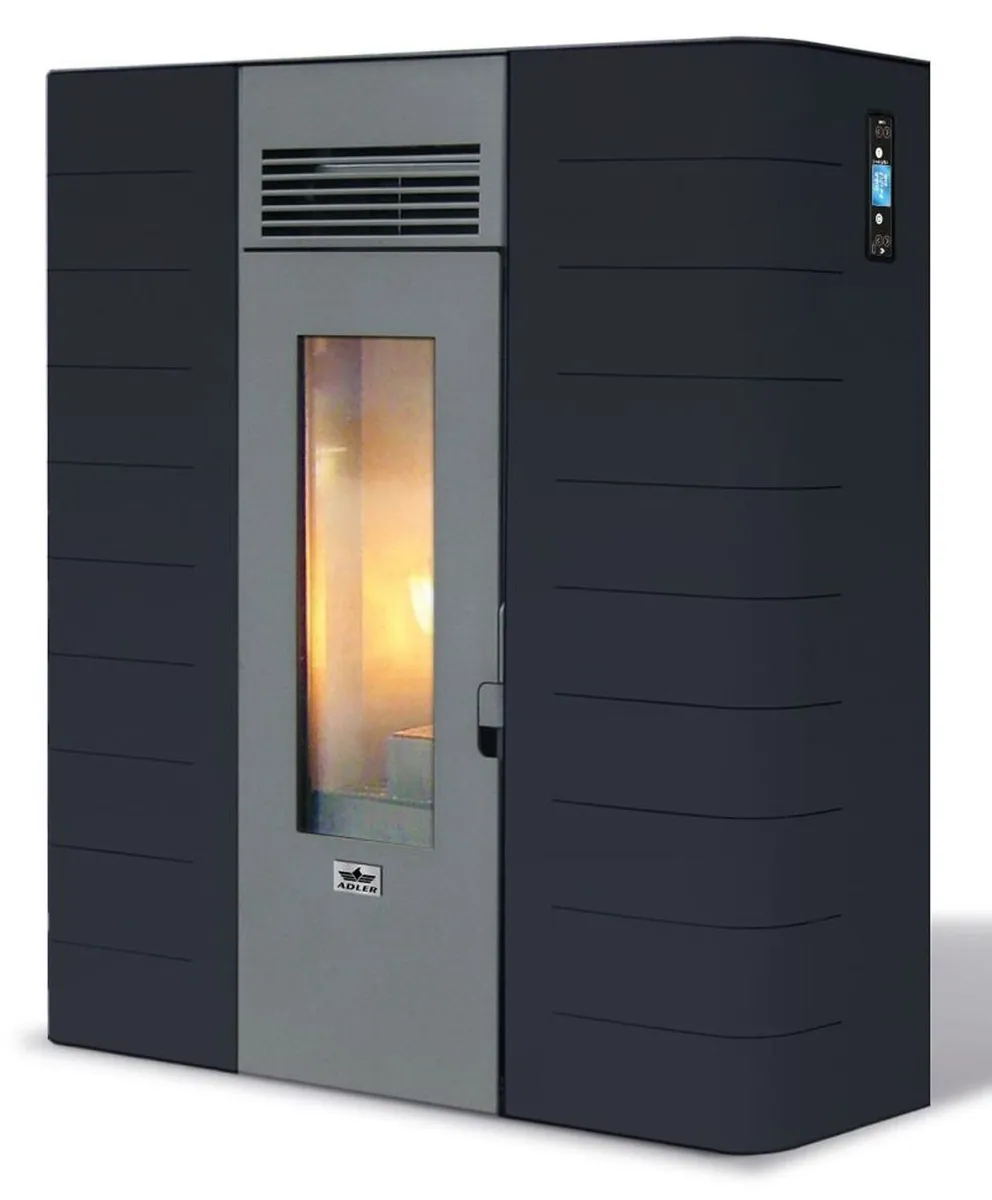 Iris Black 16 kW Pellet Boiler Stove - Image 2