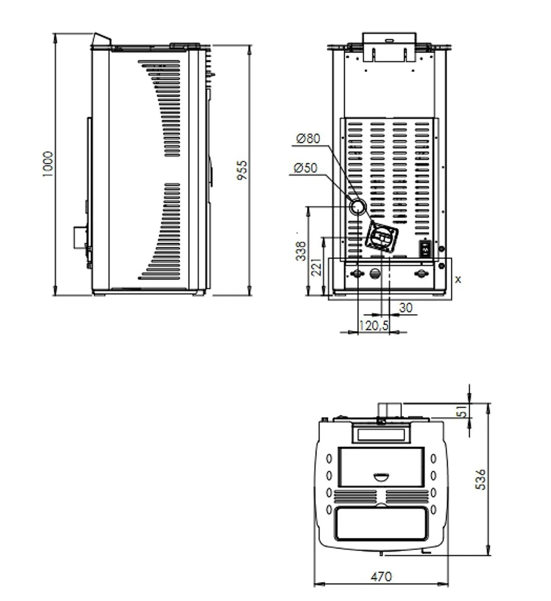 Merano 15kW Pellet Boiler Stove - Image 2