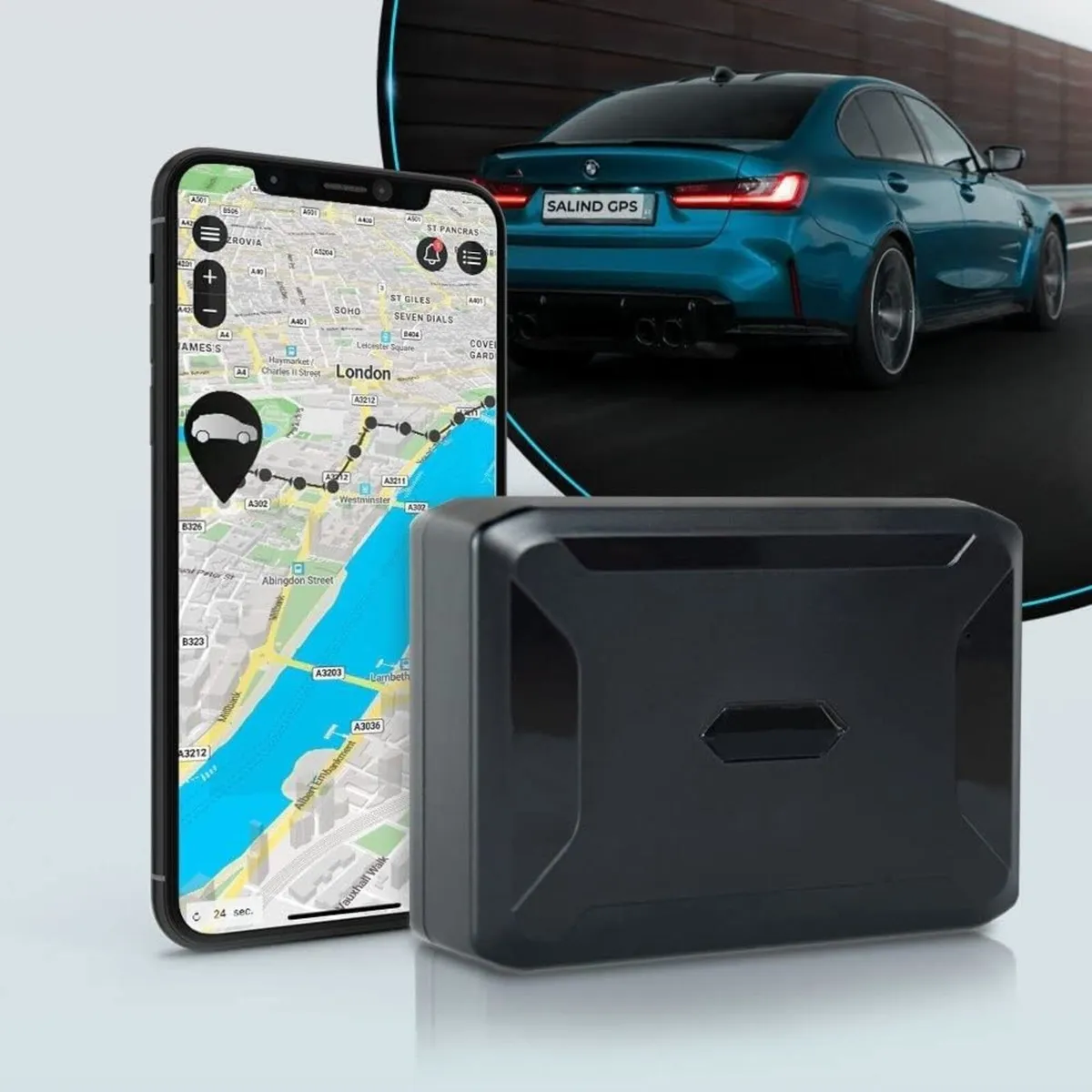 Real-Time Global GPS Tracker with Magnetic Mount - Image 1