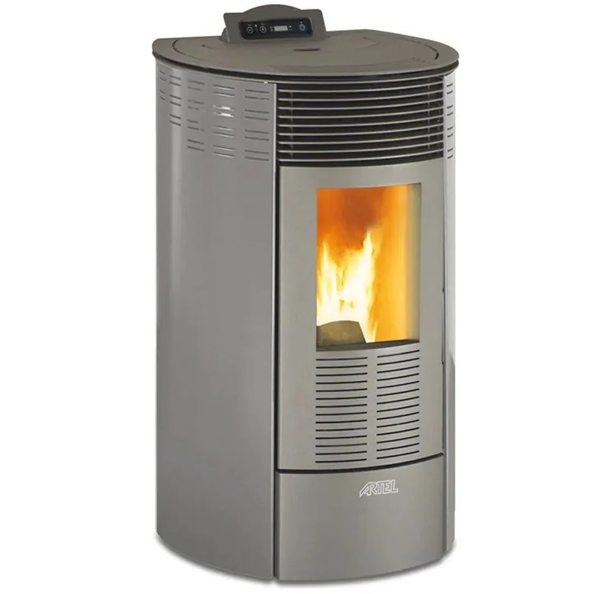 Redonda 8 Black Wood Pellet Stove - Image 1