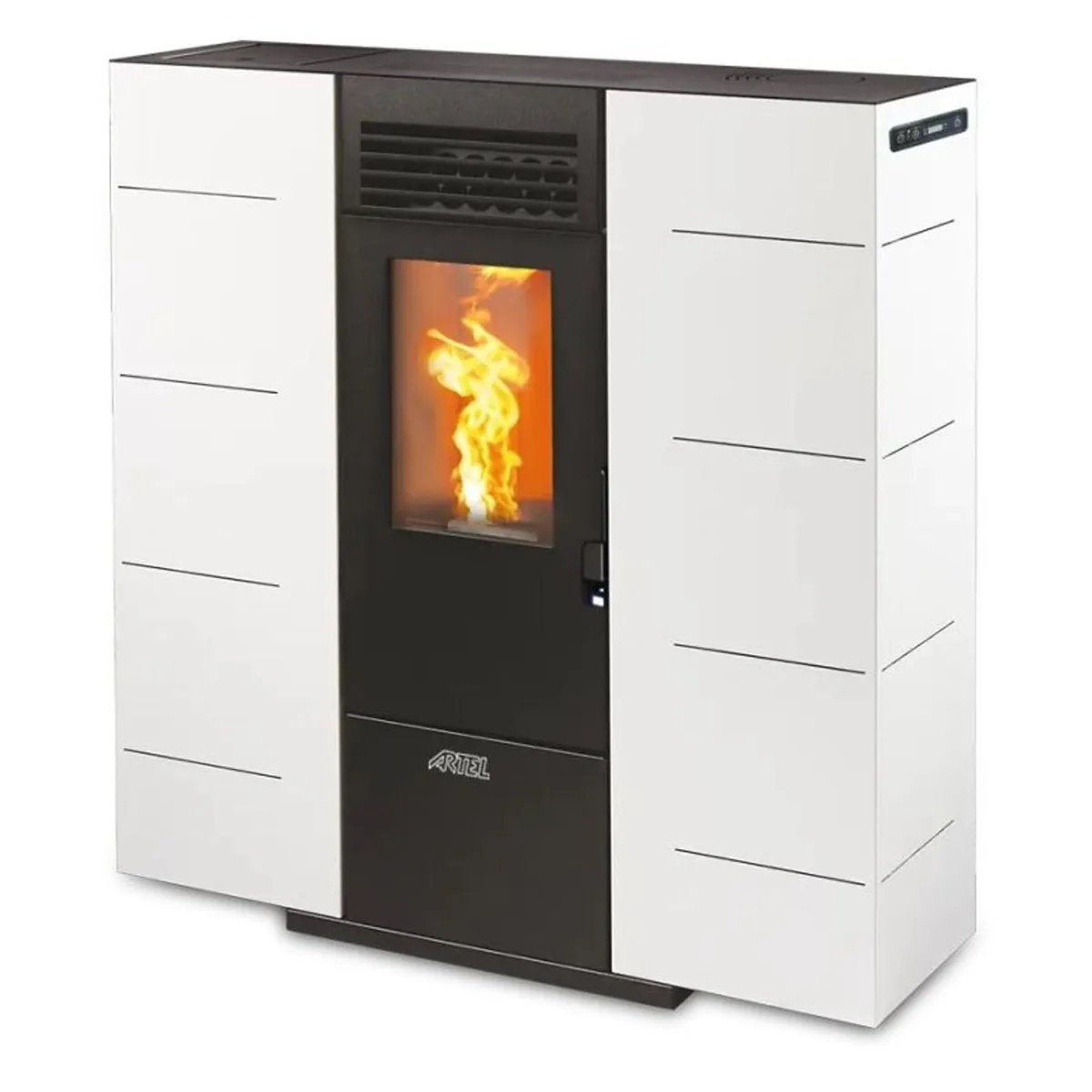 Subtile 6 White Slimline Wood Pellet Stove - Image 1