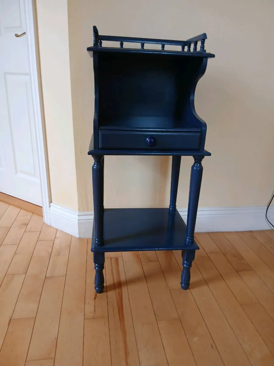 Midnight Blue Upcycled Vintage Hall Stand . - Image 1