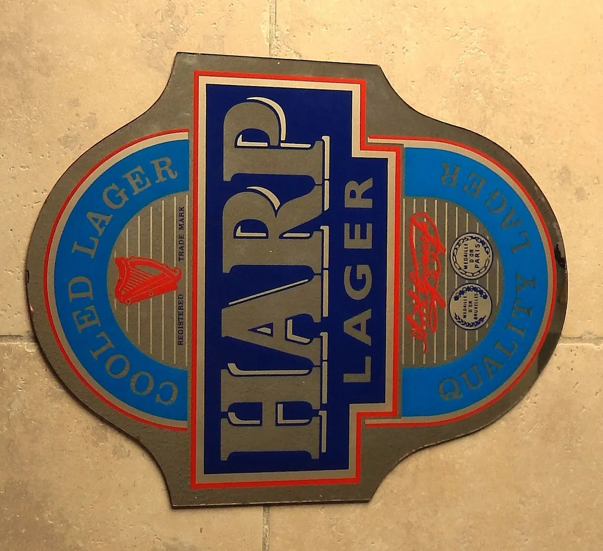 Large Harp Lager Pub Mirror - Image 2