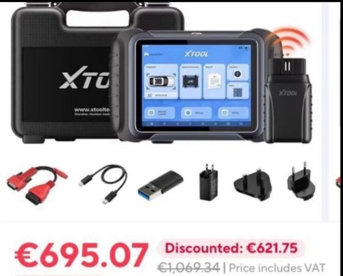 XTOOL D8W Bluetooth Car Diagnostics Tool - Image 1