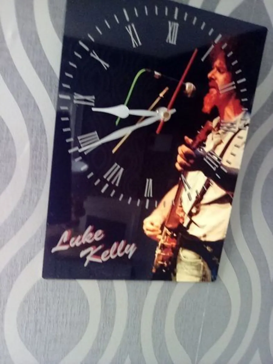 Luke Kelly wall clock , Man cave, home bar - Image 1