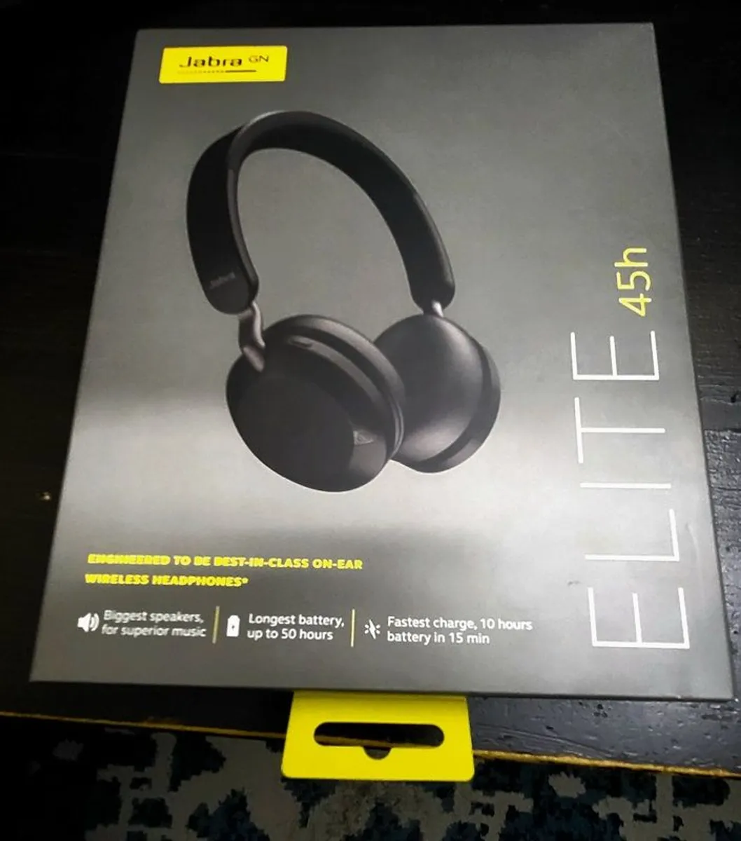 Jabra Elite 45h Wireless On-Ear Headphones - Image 1