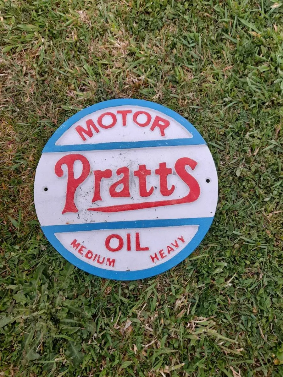 Pratts Cast Iron Sign - Image 3