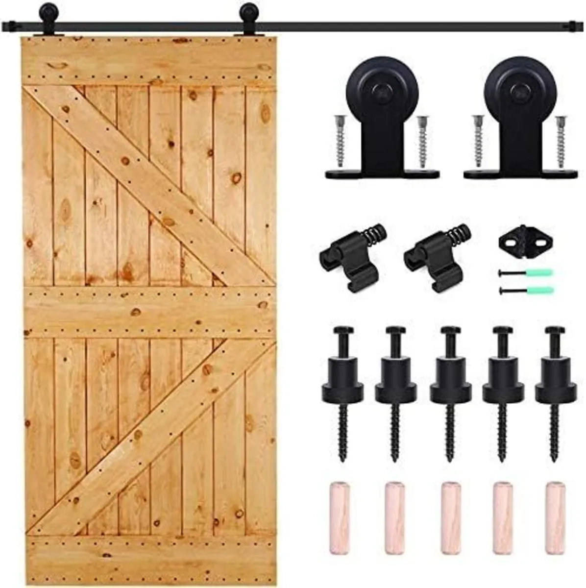 Barn Door Sliding Track Kit 167cm (5.5FT) - Image 1