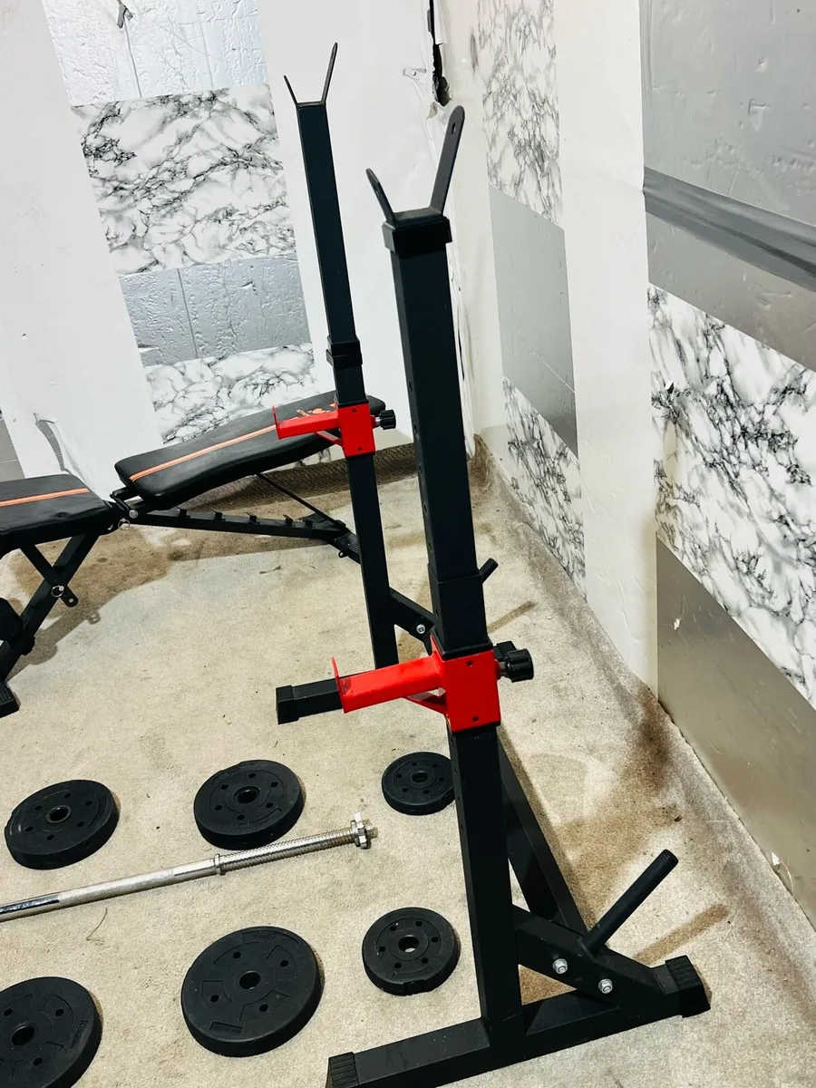 PERFECT WORKOUT SET WEIGHTS RACK BENCH BARS +++ - Image 4