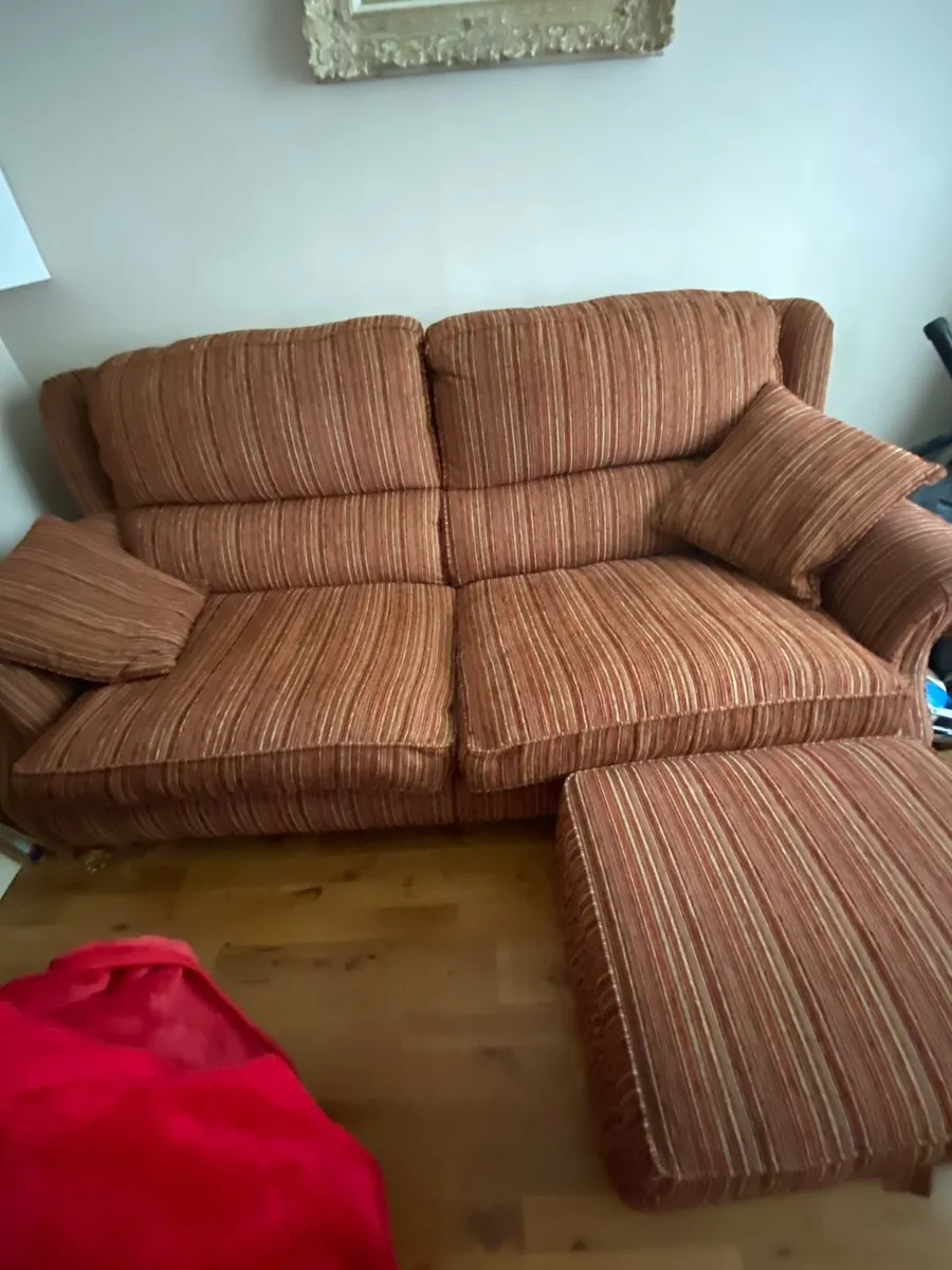 Couch andcstorage poof
