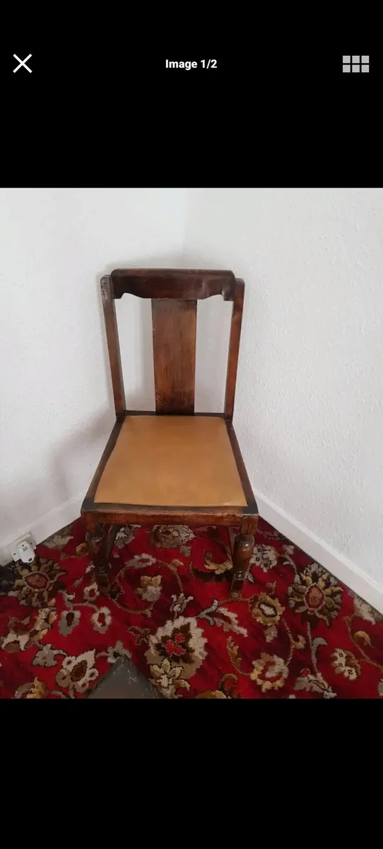 X 4 Vintage Chairs Irish Made - Image 1