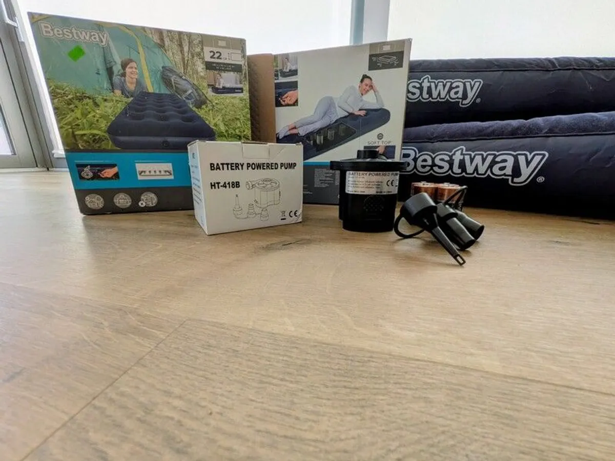 Bestway Single Airbed, Inflatable Mattress, Camping Mattress - Image 3