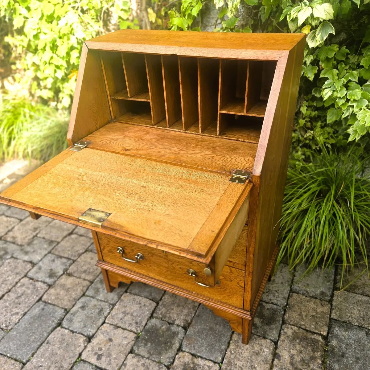 Antique Oak Bureau Desk- Circa 1920's - Image 3