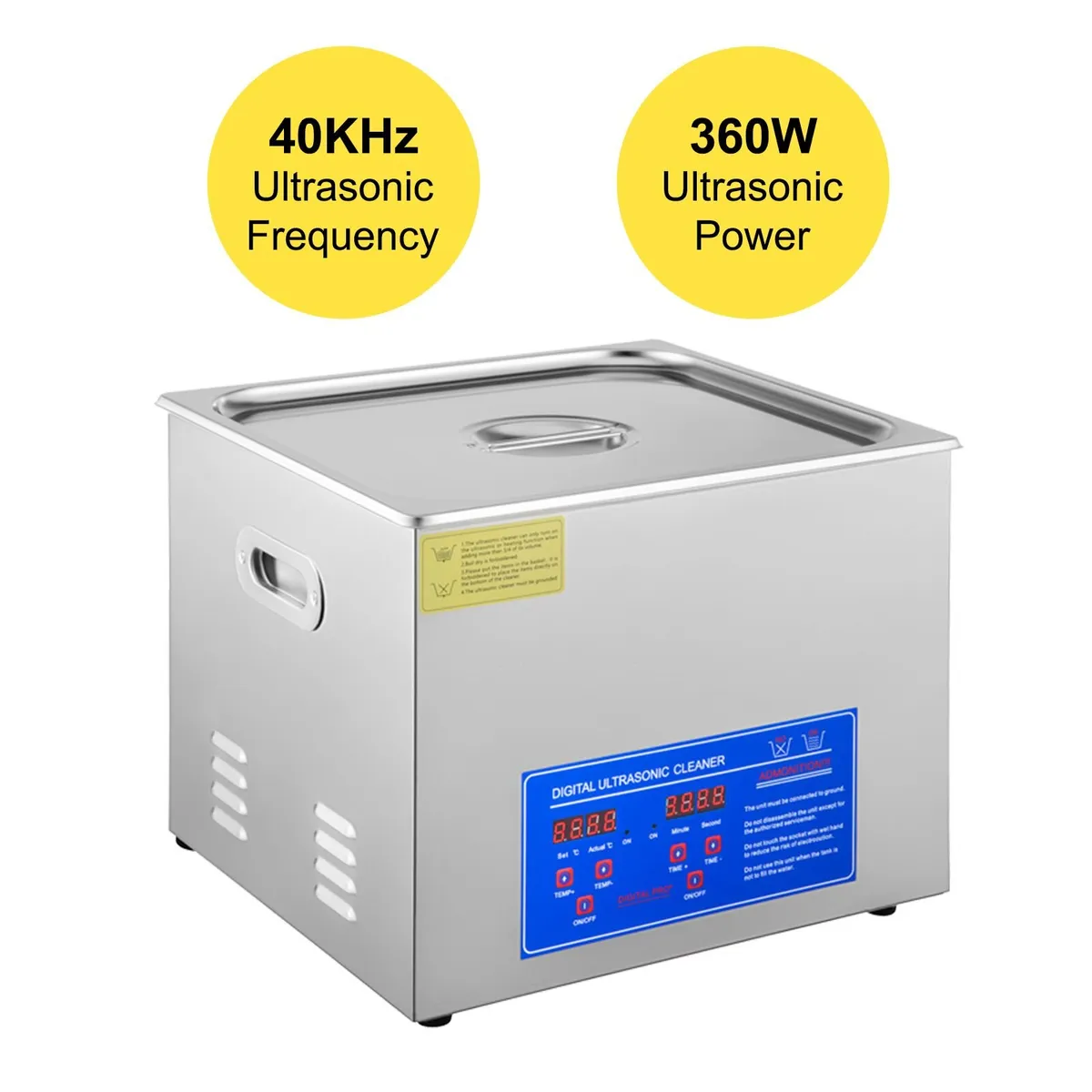 15L Stainless Steel Ultrasonic Cleaner Machine - Image 3