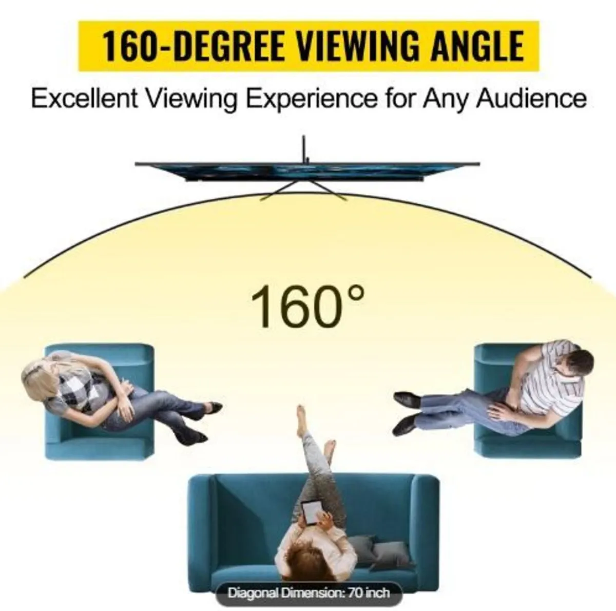Tripod Projector Screen with Stand 70 inch - Image 4