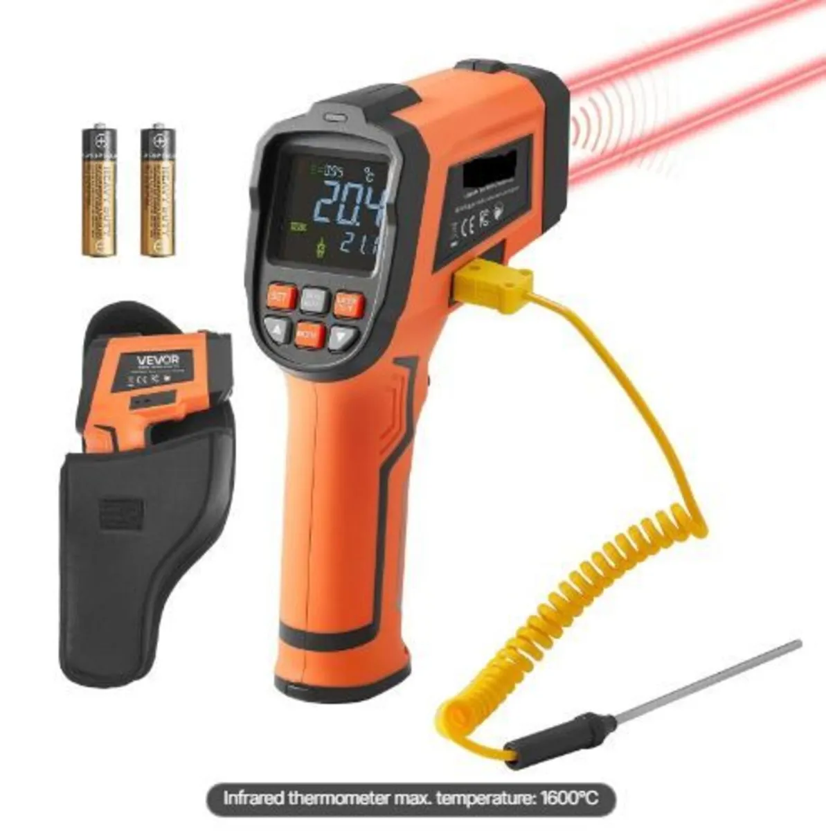 Infrared Thermometer, -30℃ to 1600℃ Dual-Mode - Image 4