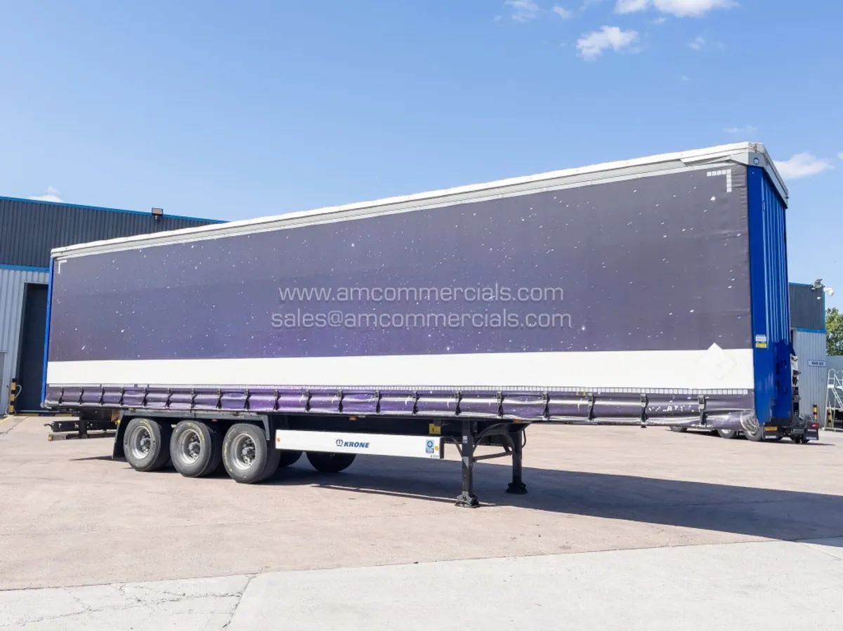 2022 KRONE Curtain Side Tri Axle Trailer - Image 1