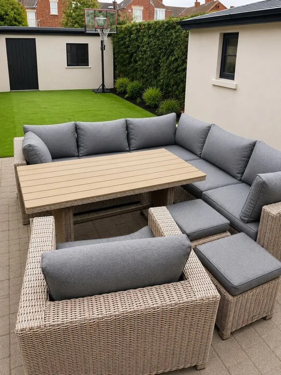 Outdoor Scene Rattan 9 piece set - Image 2