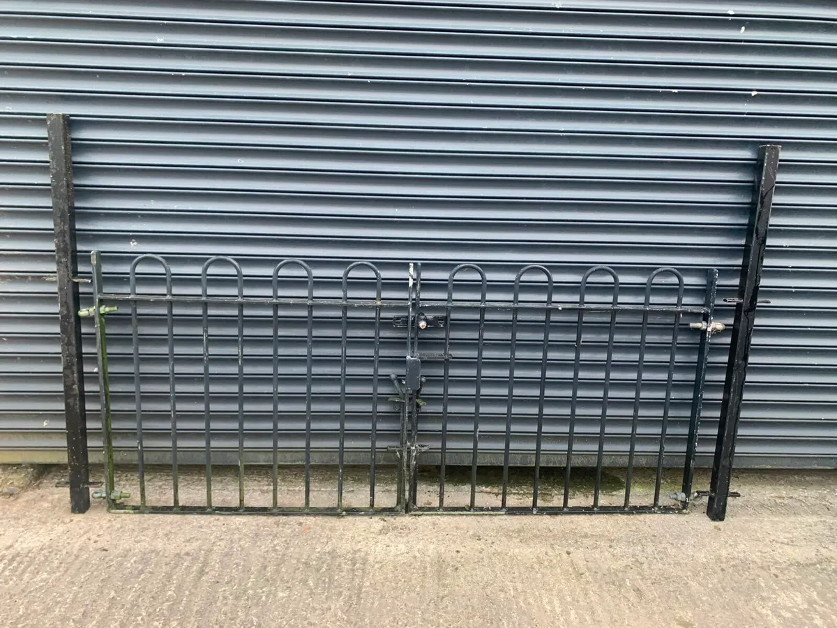 Black Galvenised Steel Gates