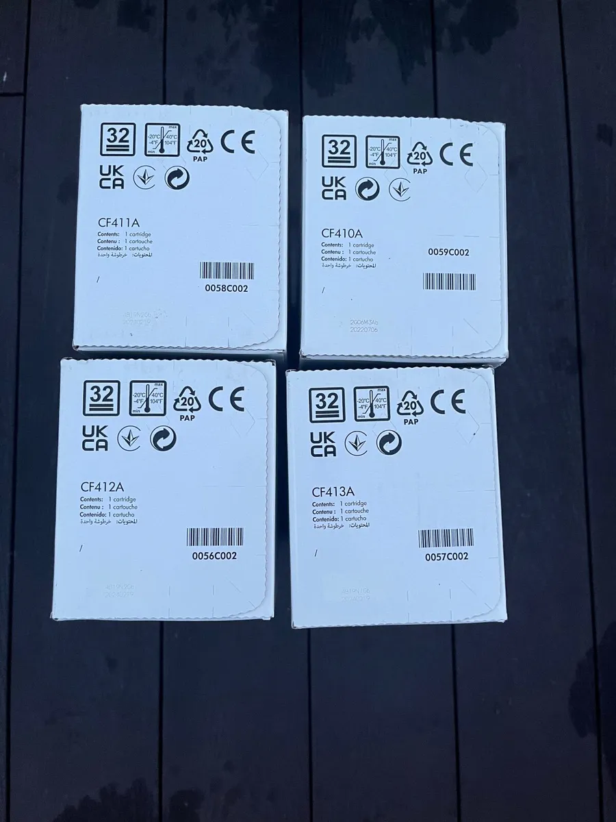 Set of HP 410A Colour Toners - Image 2