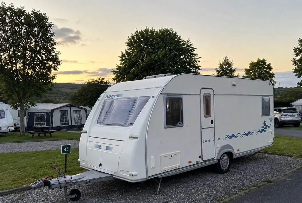 Adria 4-5 berth fix bed caravan - Image 1