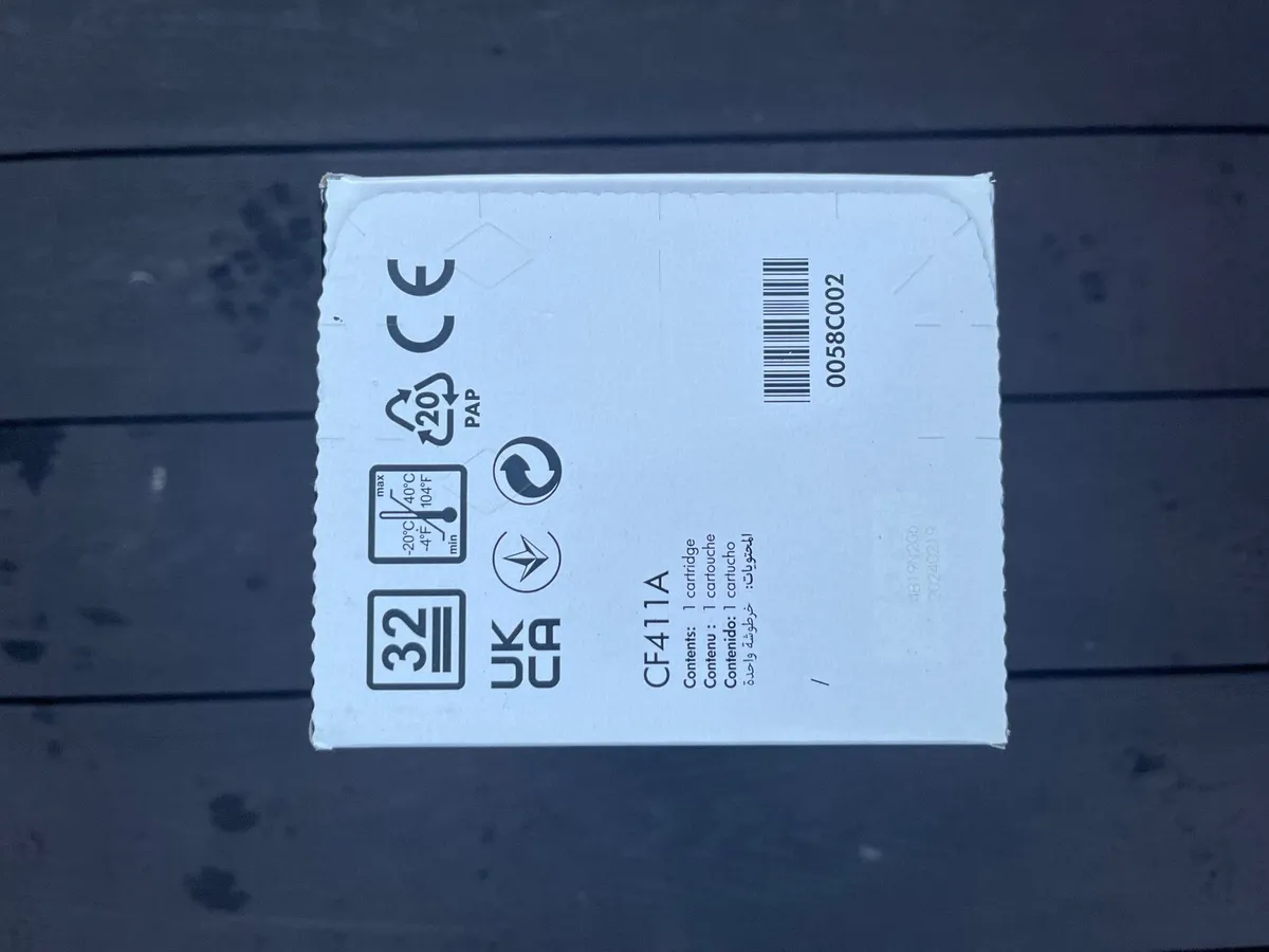 HP CF411A Cyan Ink Toner - Image 2
