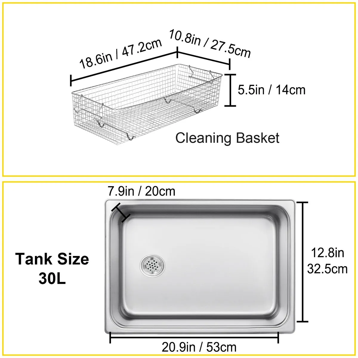 30L Digital Ultrasonic Cleaner – Stainless Steel - Image 2