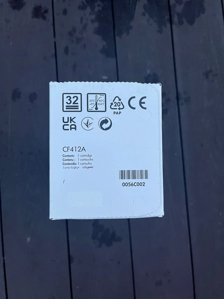 HP CF412A Yellow Ink Toner - Image 4