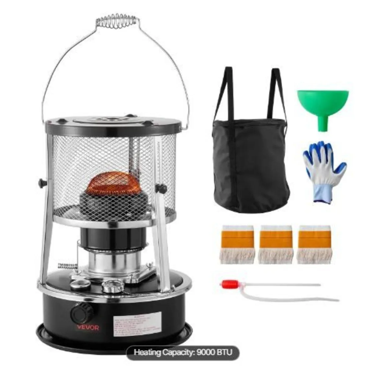 9000 BTU Portable Kerosene Heater & Stove - Image 4