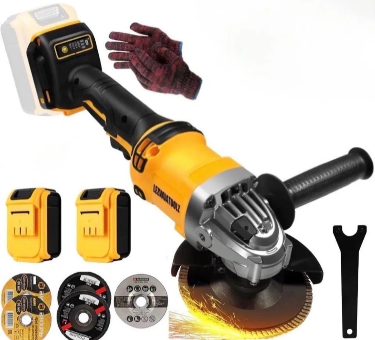 NEW 21V 125mm Brushless Cordless Angle Grinder - Image 1