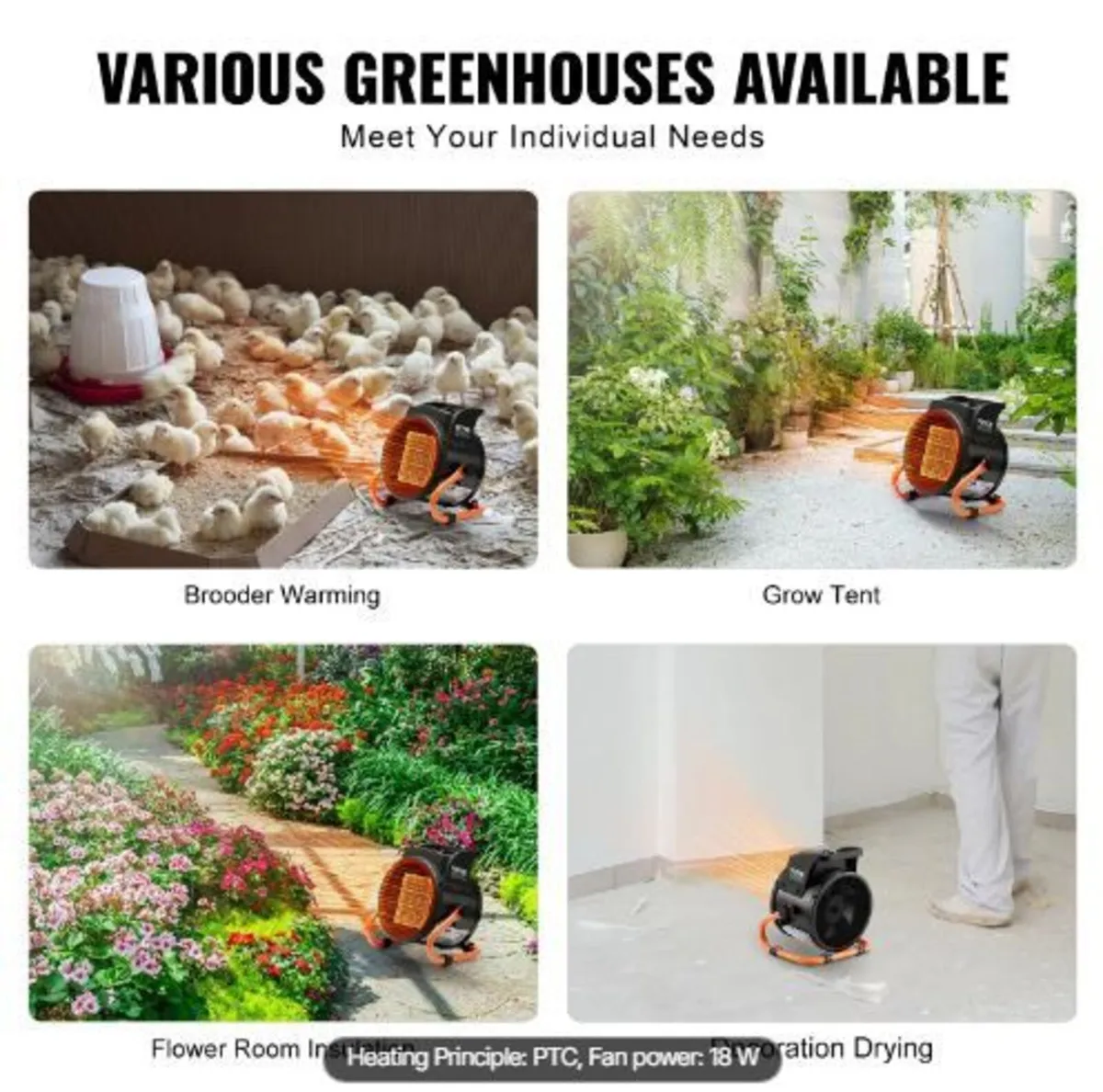 Greenhouse Heater, 2000W - Image 2