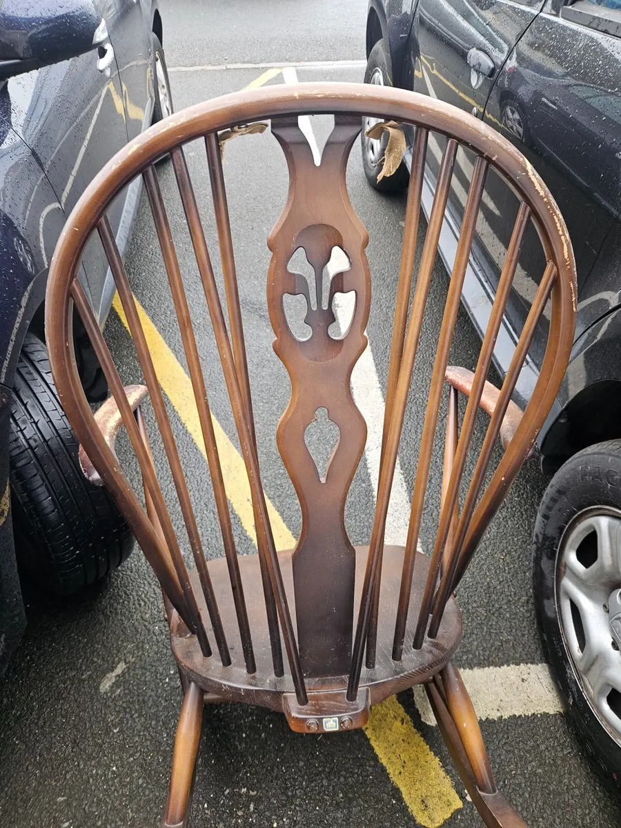 Vintage Mid Century Ecrol Rocking Chair - Image 4