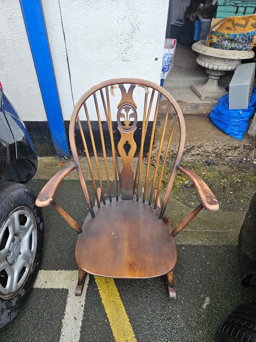 Vintage Mid Century Ecrol Rocking Chair - Image 1