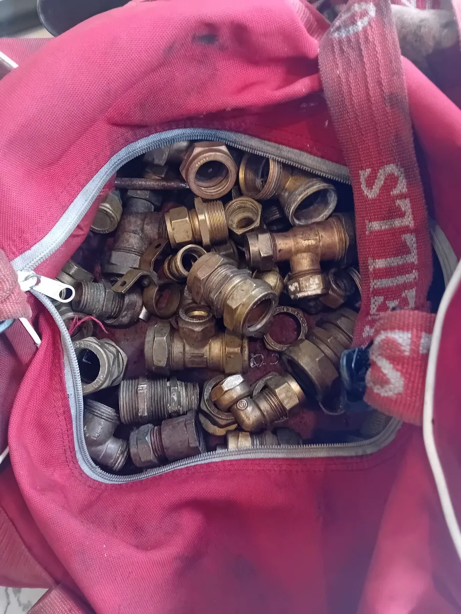 Aray of brass fittings
