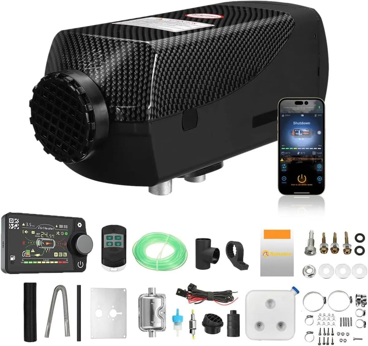 8KW 12V Portable Diesel Air Heater – Low Noise - Image 1