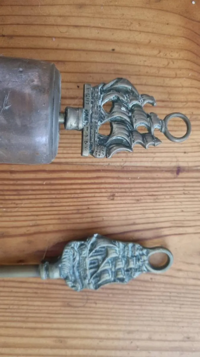 Vintage Brass Fire Irons Set - Image 3