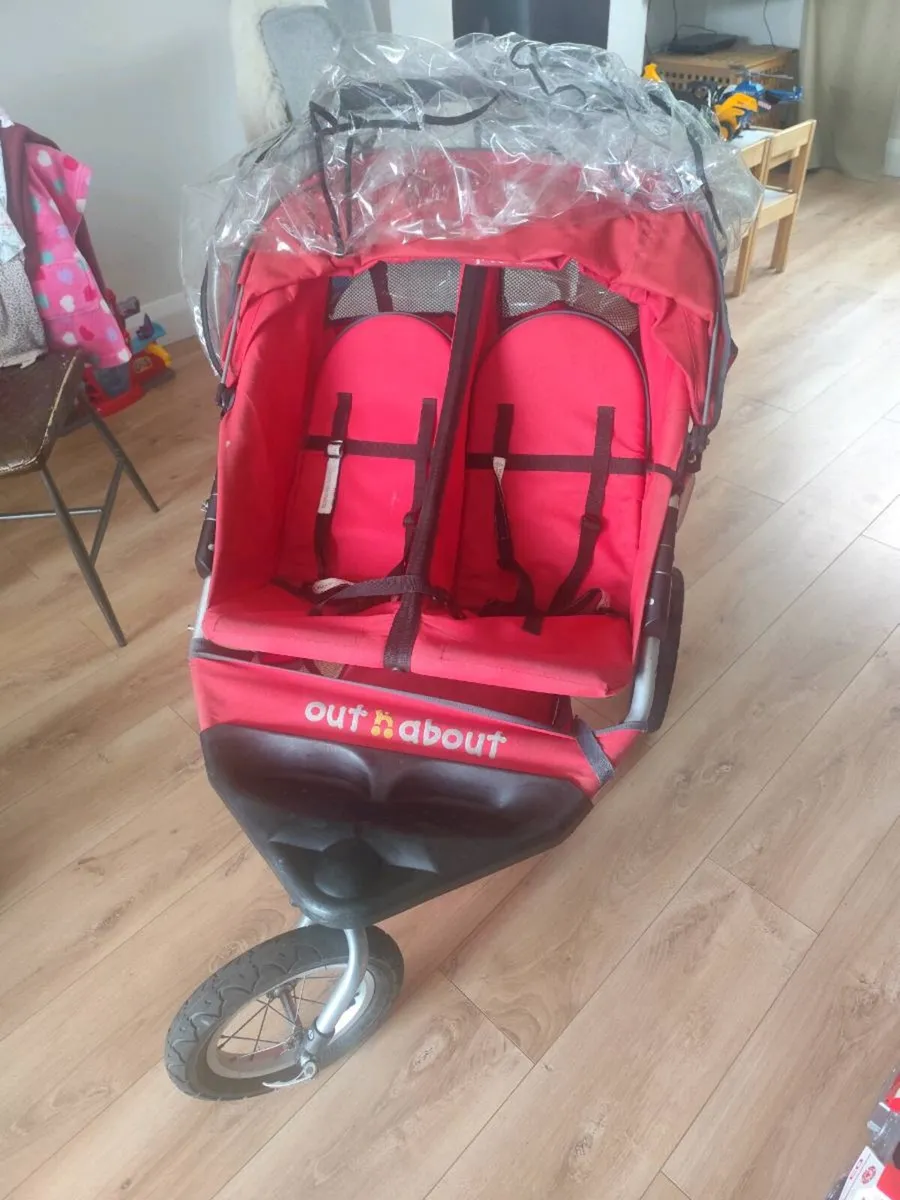Out and about double buggy