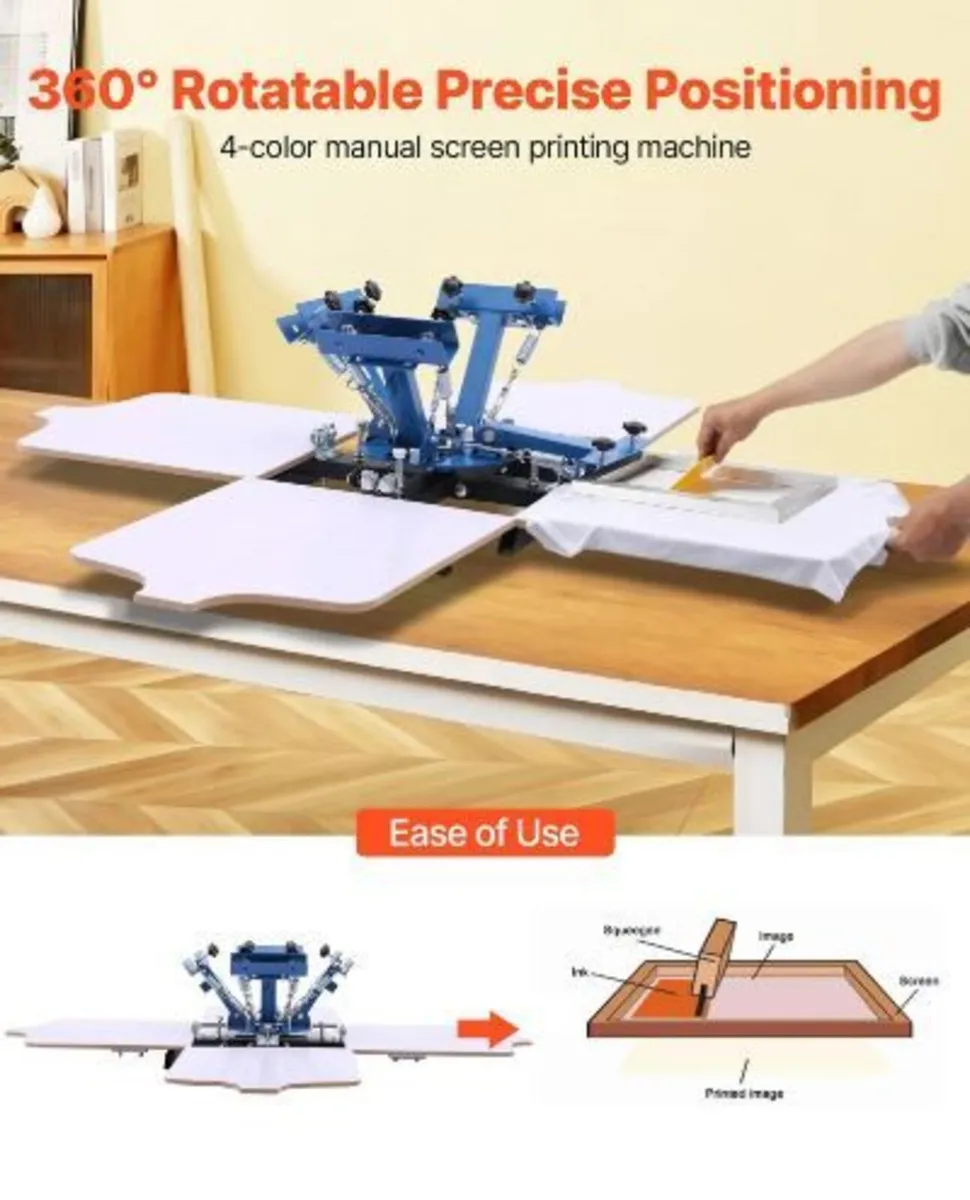 Screen Printing Machine 4 Color 4 Station Silk - Image 2